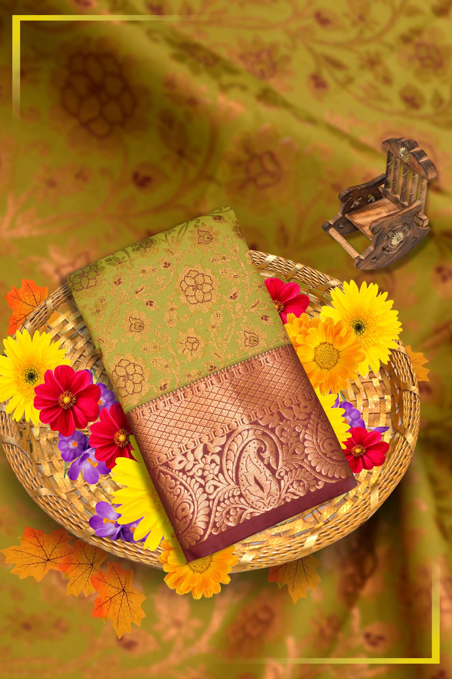 Light Green Kanchipuram Silk Saree