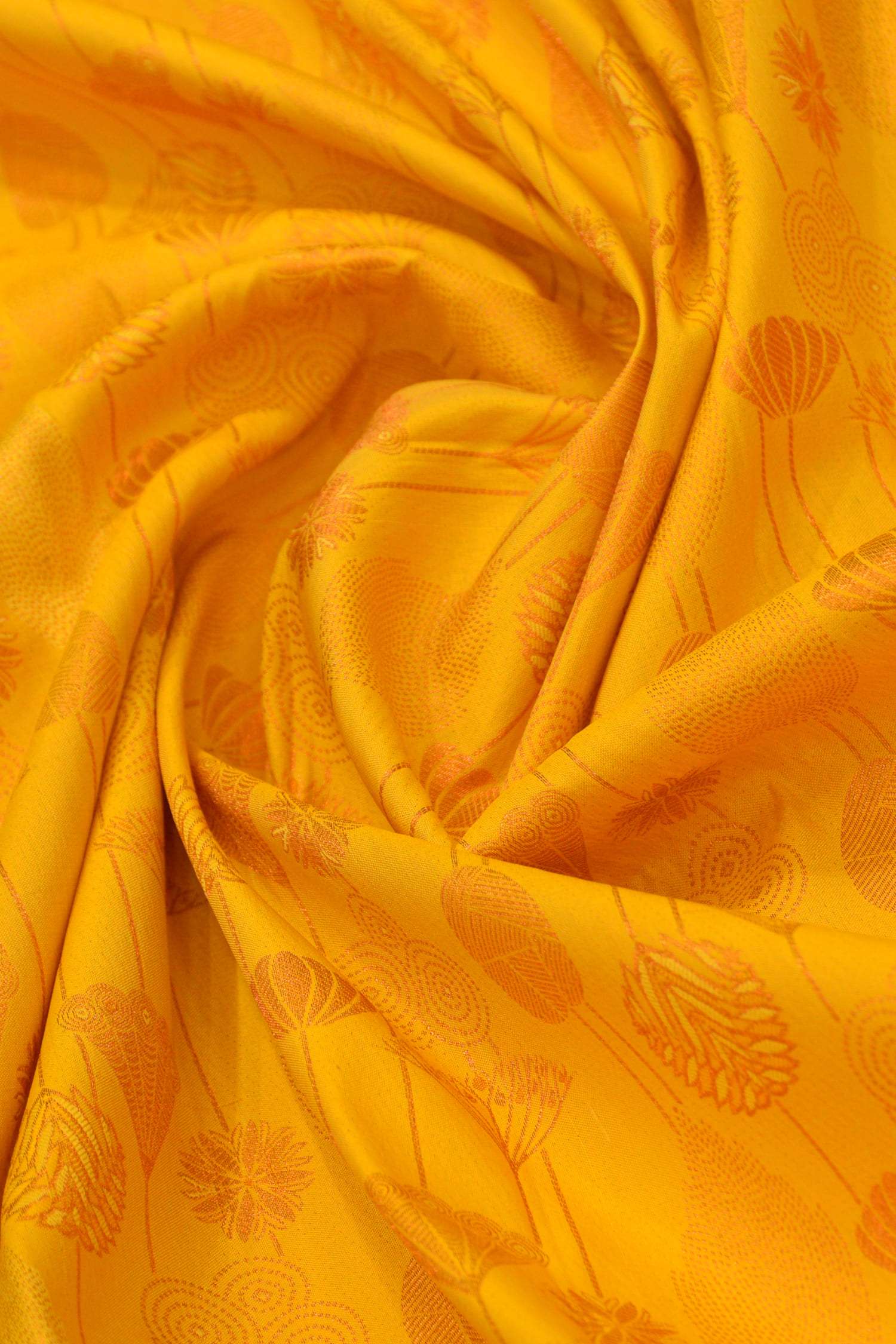 Yellow and Purple Kanchipuram Silk - Image 2