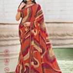Georgette Multicolor Saree