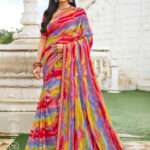 Chiffon Multicolor Saree