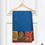 Blue Colour Printed Cotton Saree